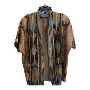 Peruvian connection women’s cardigan, bohemian style 100% Pima women’s large